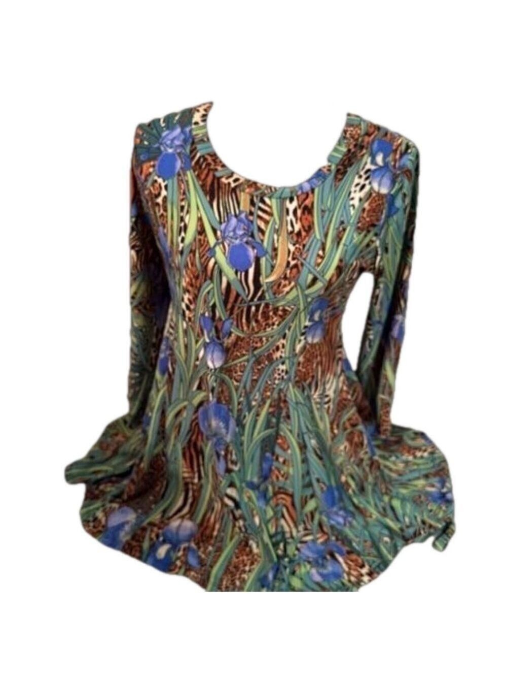 Attitudes by Renee Como Jersey Printed Godet Tunic w/ Pockets. New.
Size XS. - Picture 2 of 14